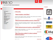 Tablet Screenshot of plus50.cz
